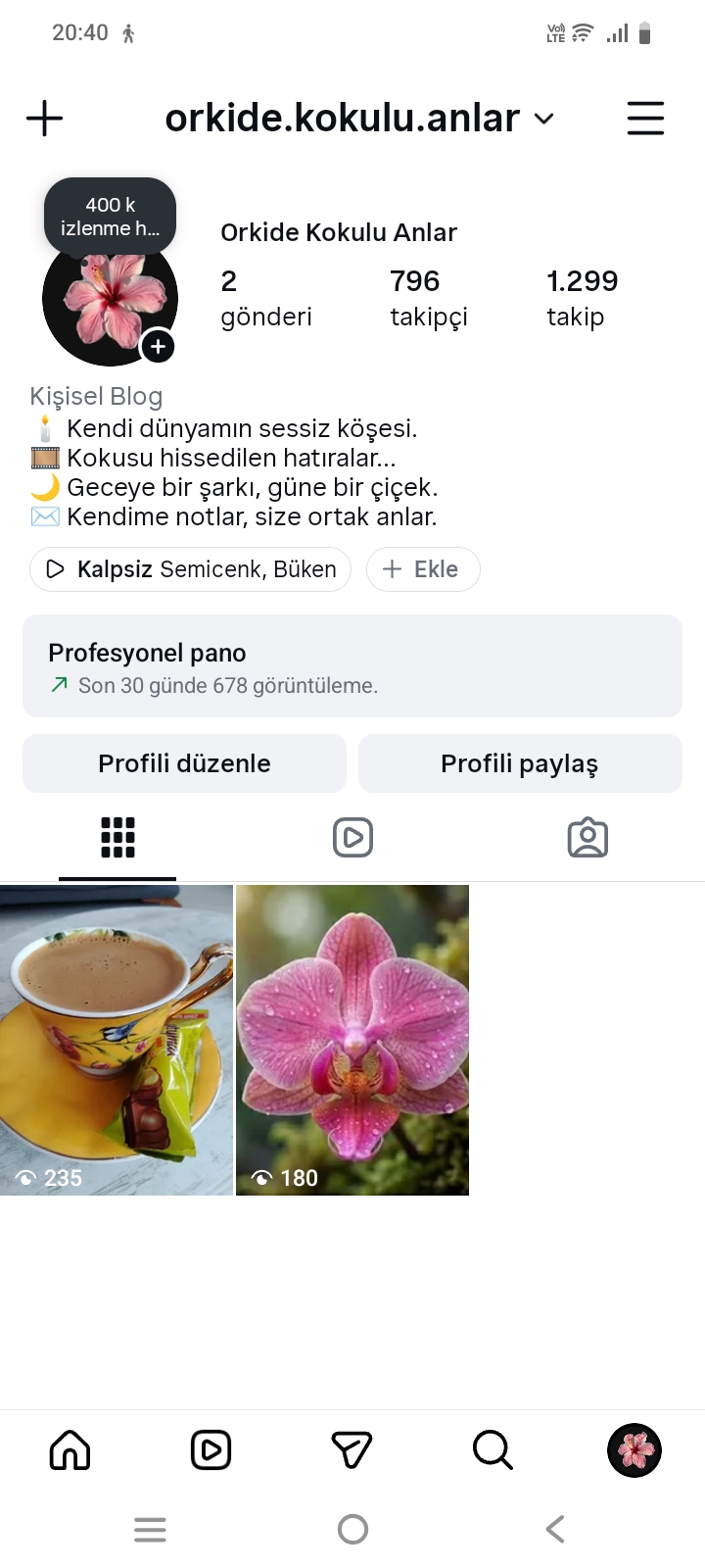 Orkide kokulu anlar